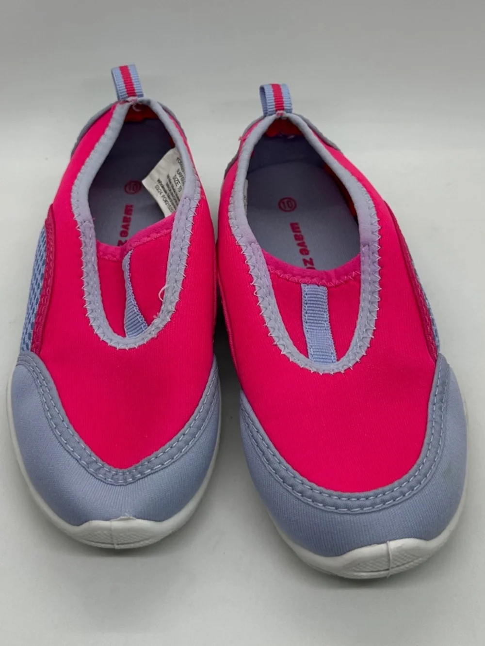Wave Zone Water Shoes Toddler Size 10 Pink & Lavender Slip-On